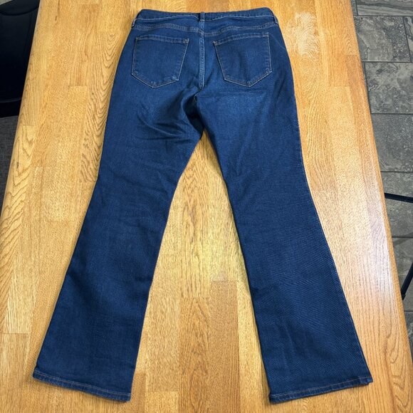 Old Navy Kicker Boot Cut Jeans Dark Wash Size 10 Short - Picture 3 of 13